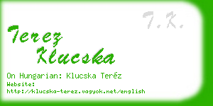 terez klucska business card